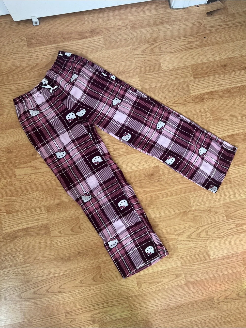 Hello Kitty Burgundy and Pink Cami Pajama Set